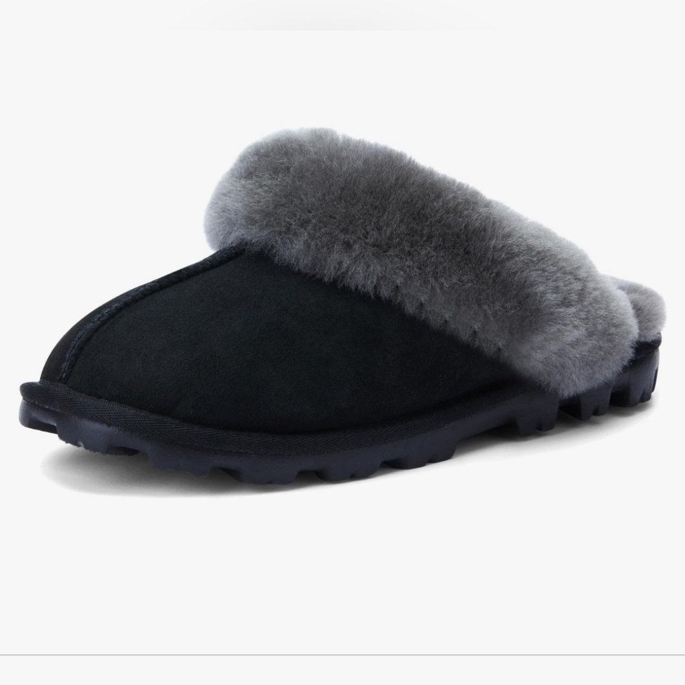 WaySoft Genuine Australian Sheepskin Slippers, 100% Shearling Hard Bottom SZ 7